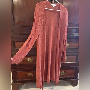 Long open sweater by Callahan. Size S.